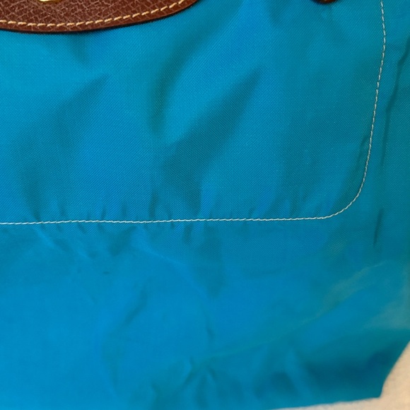 Worn Longchamp Le pliage “shopping “ tote MADE IN FRANCE. Vintage Fabric is worn - Picture 6 of 13